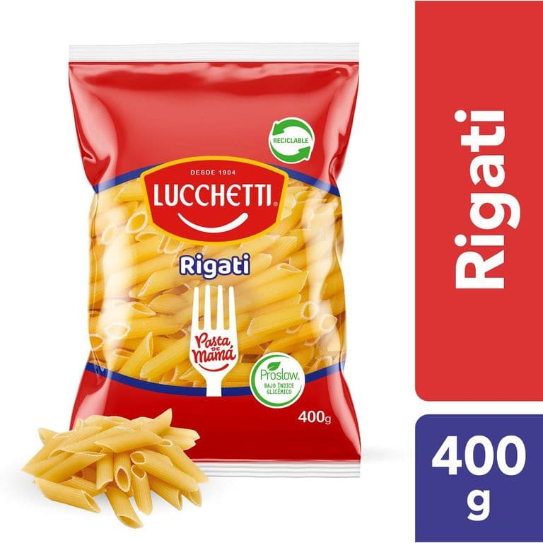 Fideo Pasta Rigati N°48 Bolsa, 400 g