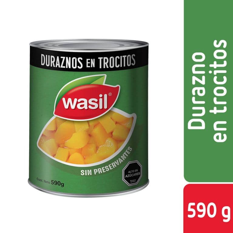 Duraznos en trocitos Tarro, Drenado 340 g - Neto 590 g