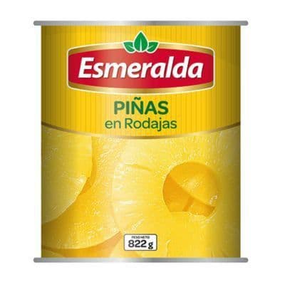 Piñas en Conserva Esmeralda Rodajas 425 g drenado