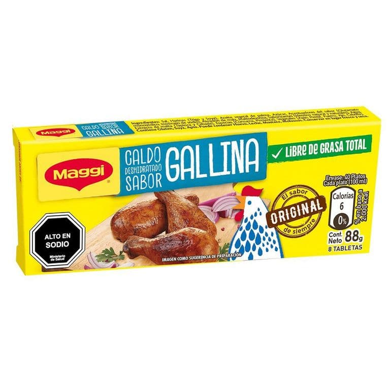 Caldo Sabor Gallina Maggi 8 Tabletas 88 g