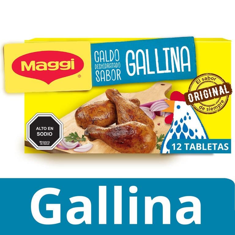 Caldo Sabor Gallina Maggi 12 Tabletas 132 g