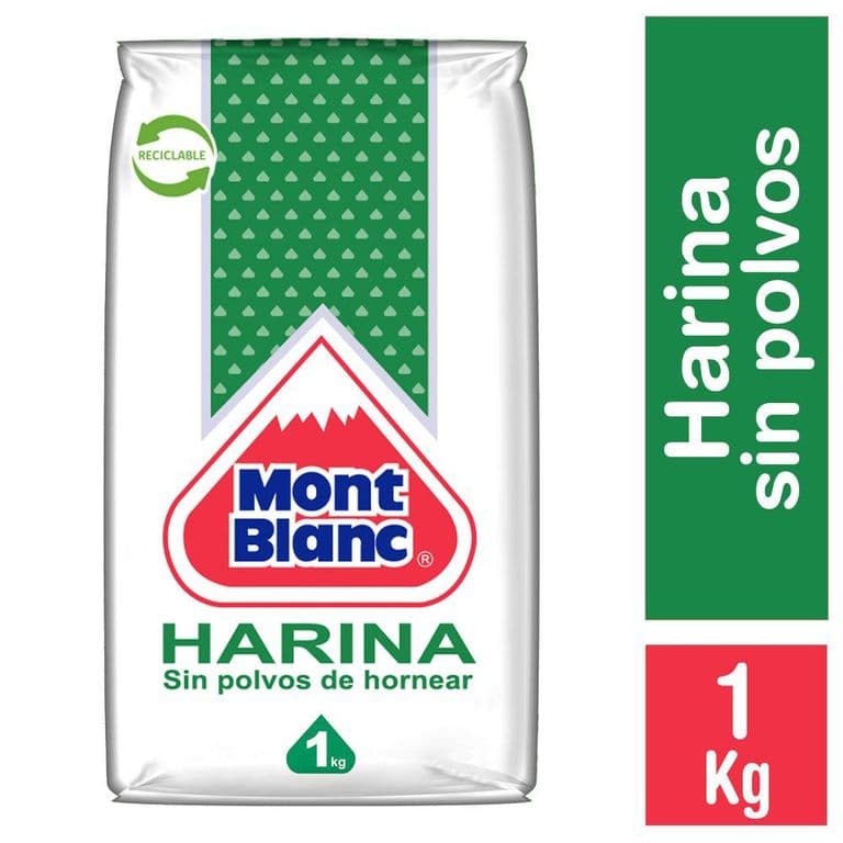Harina Mont Blanc Sin Polvos de Hornear 1 kg