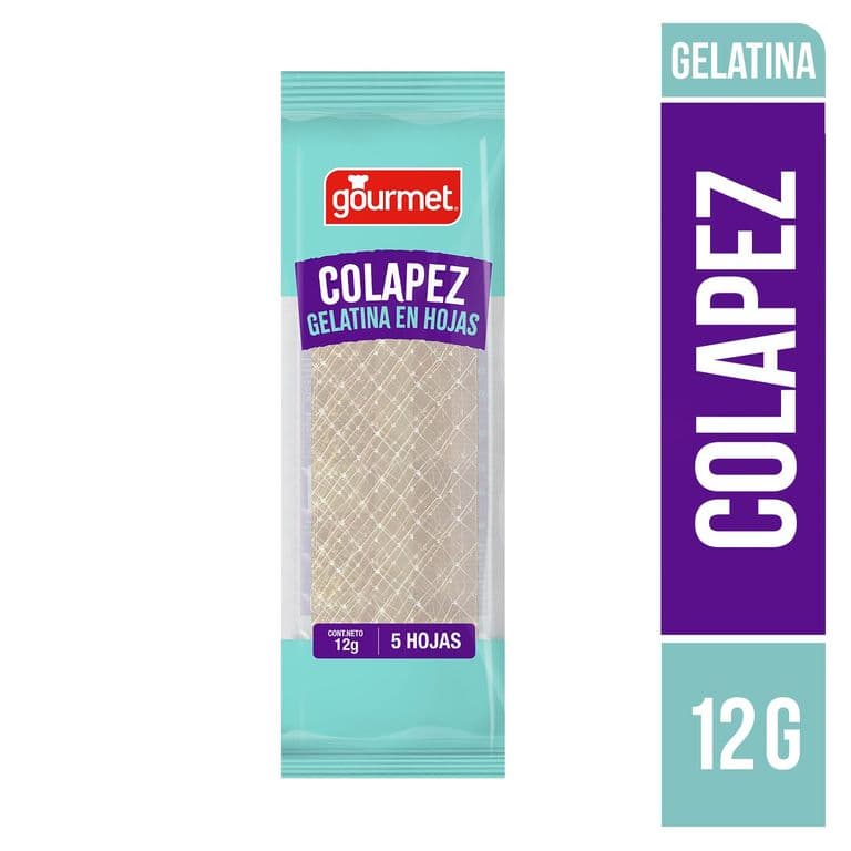Gelatina Sin Sabor en Hojas Colapez