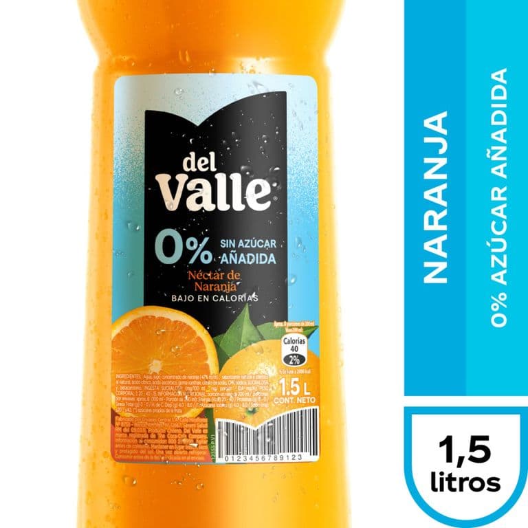 Néctar del Valle Naranja 0% Azúcar Añadida 1.5 L