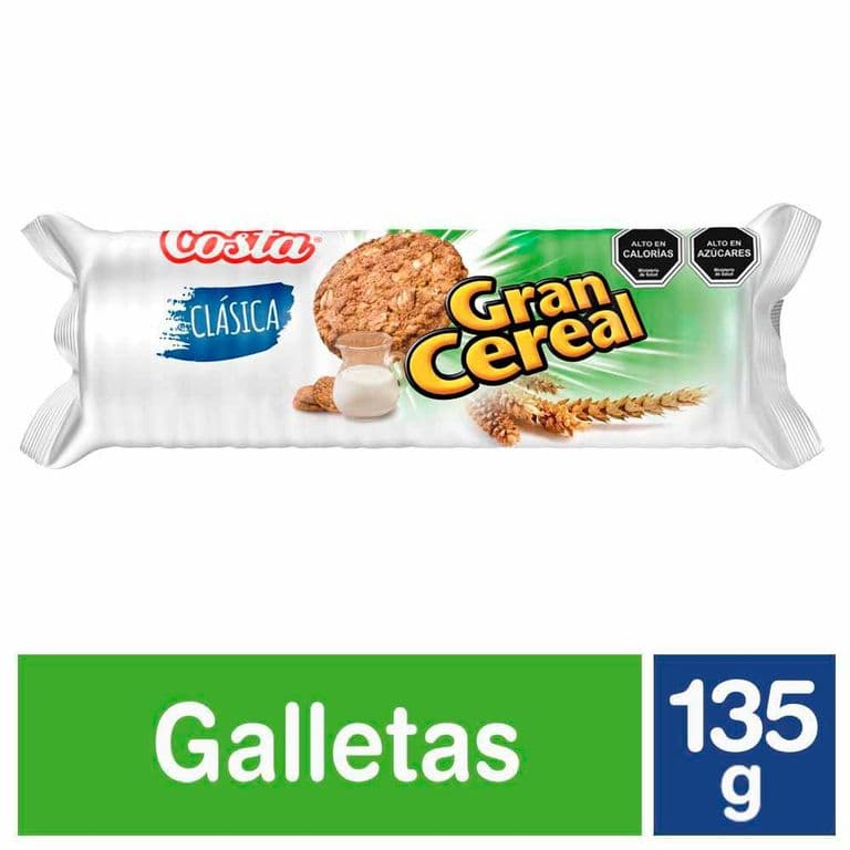 Galletas Gran Cereal 4 Cereales y Fibras 135 g