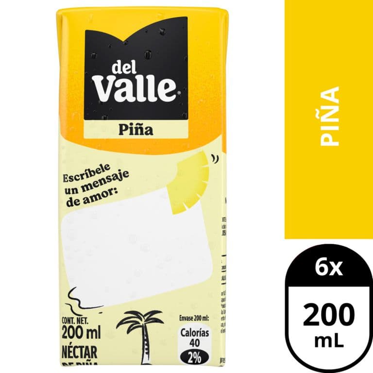Pack 6 un. Néctar Piña 200 ml