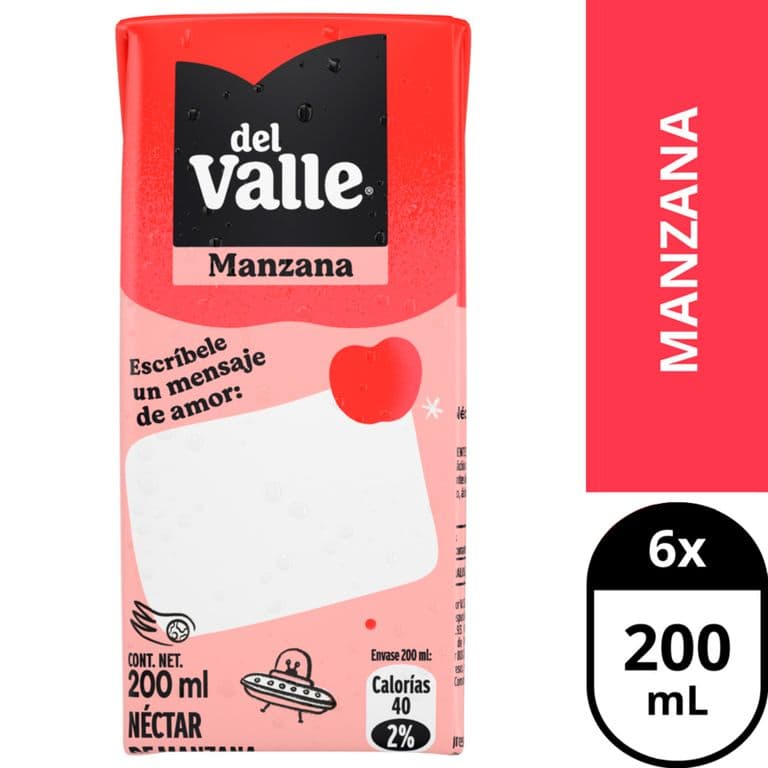 Pack 6 un. Néctar Manzana 200 ml