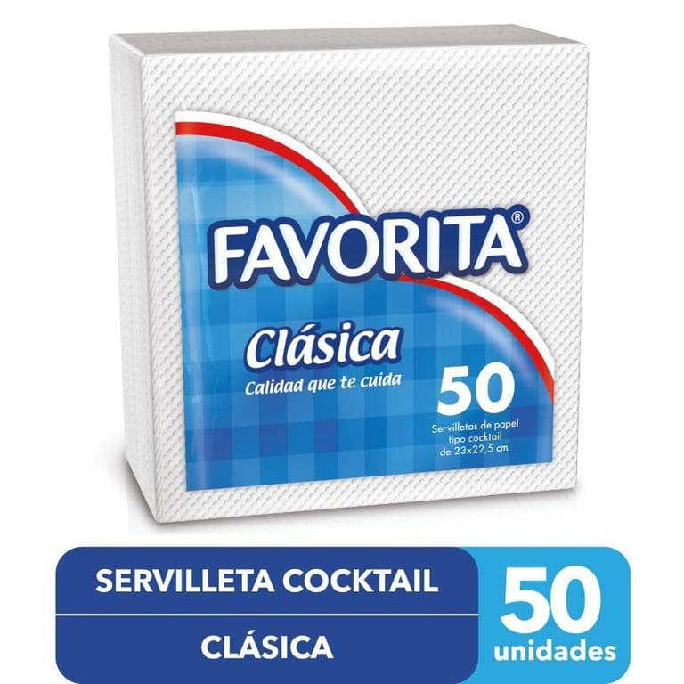 Servilleta de papel clásica cocktail
