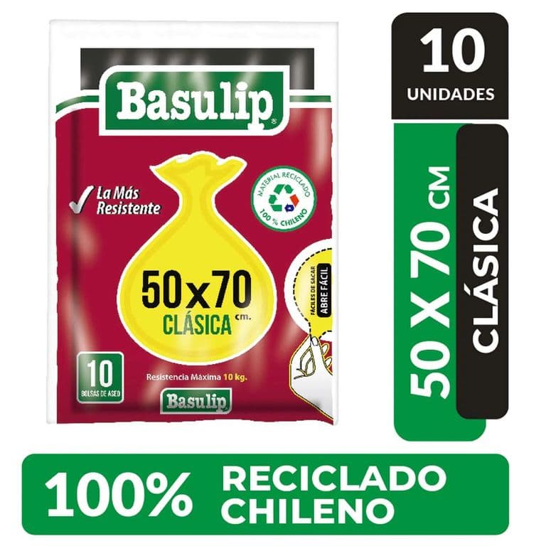 Bolsa de Basura Basulip Pequeña 50 x 70 cm
