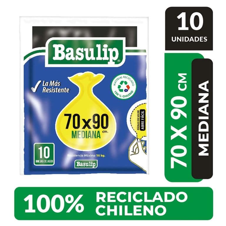 Bolsa de Basura Basulip Mediana 70 x 90 cm