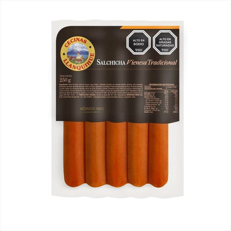 Salchicha Vienesa Tradicional Llanquihue 5 Un