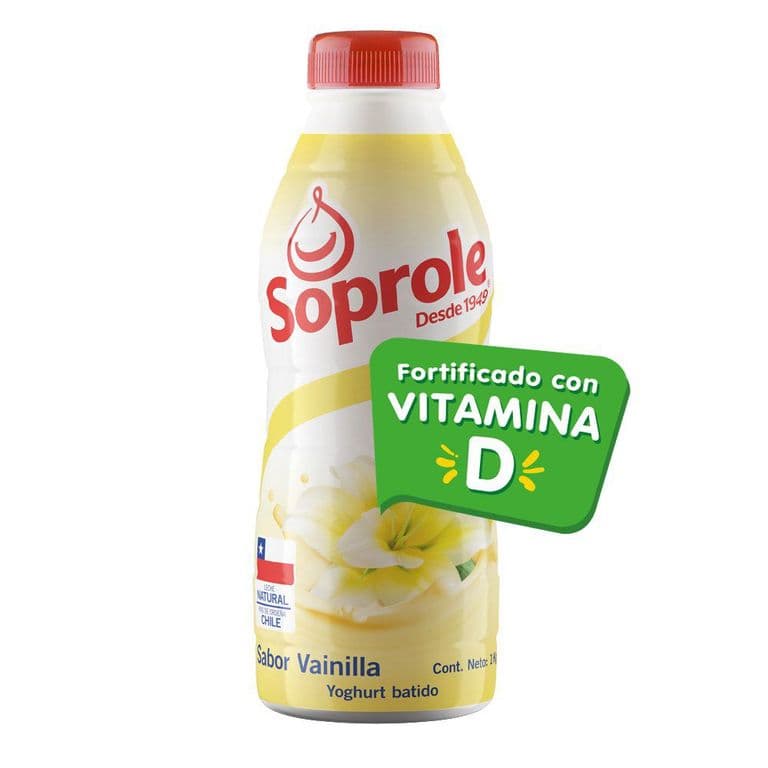 Yogurt Batido Soprole Vainilla Botella 1 L