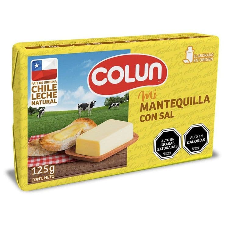 Mantequilla Colun con Sal 125 g