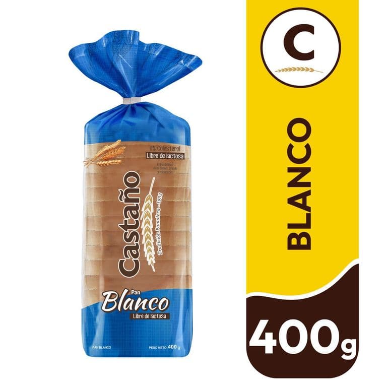 Pan Molde Castaño Blanco 400 g