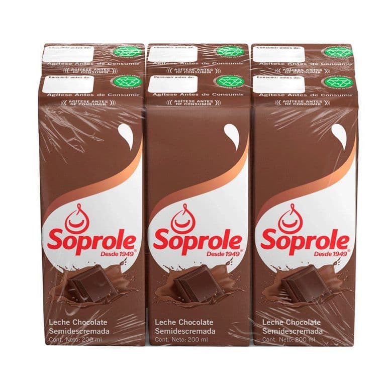 Pack Leche Semidescremada Sabor Chocolate
