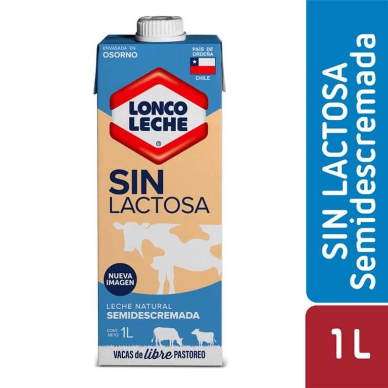 Leche Loncoleche Semidescremada Sin Lactosa 1 L