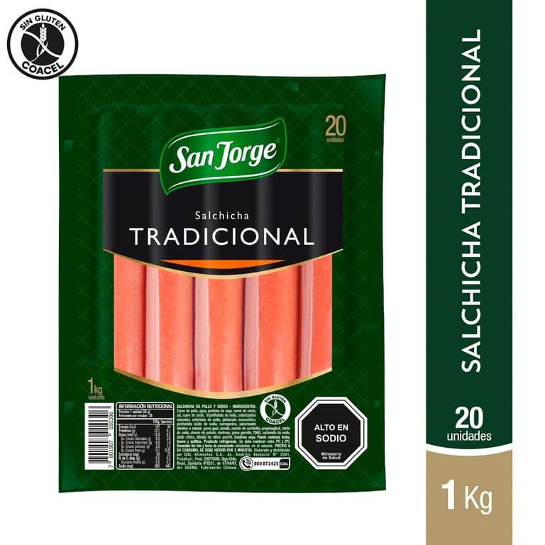 Salchichas Tradicionales San Jorge 20 Un