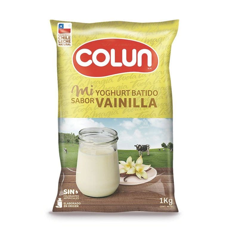 Yogurt Batido Colun Vainilla Bolsa 1 kg