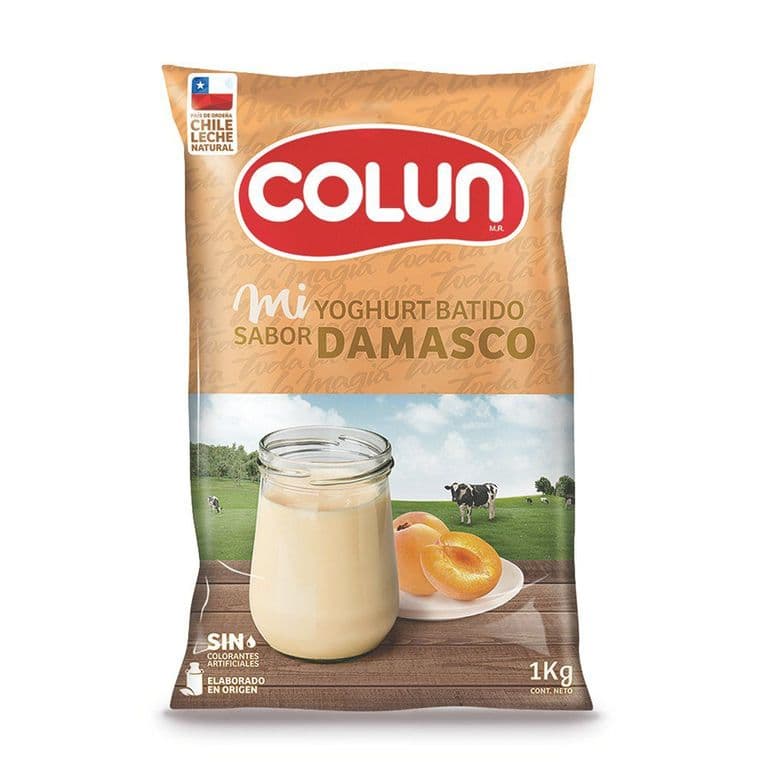 Yogurt Batido Colun Damasco Bolsa 1 kg