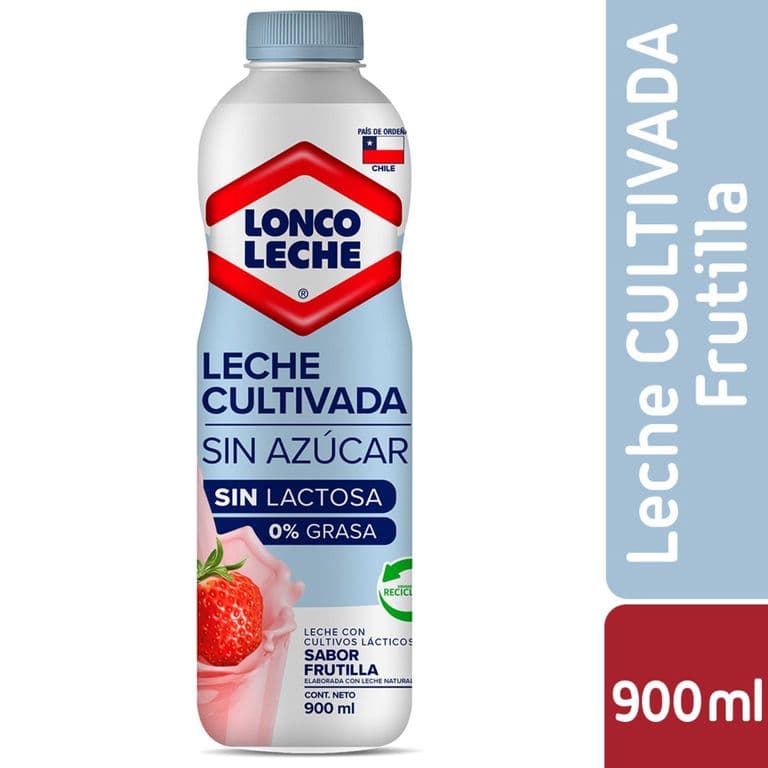 Leche Cultivada Light Sabor Frutilla