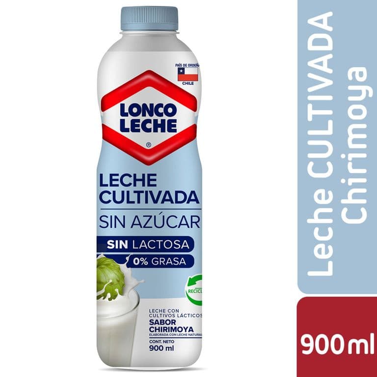 Leche Cultivada sin Azúcar Sabor Chirimoya Botella, 900 g