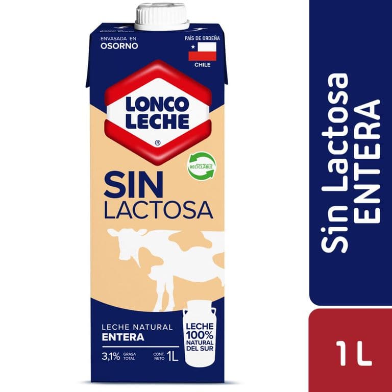 Pack Leche Entera Natural Sin Lactosa