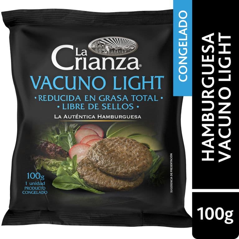 Hamburguesa de Vacuno La Crianza Light 100 g
