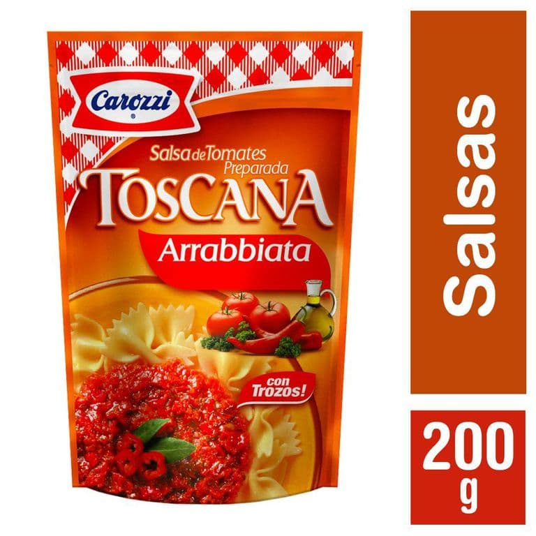 Salsa de Tomate Toscana Arrabbiata Carozzi 200 gr