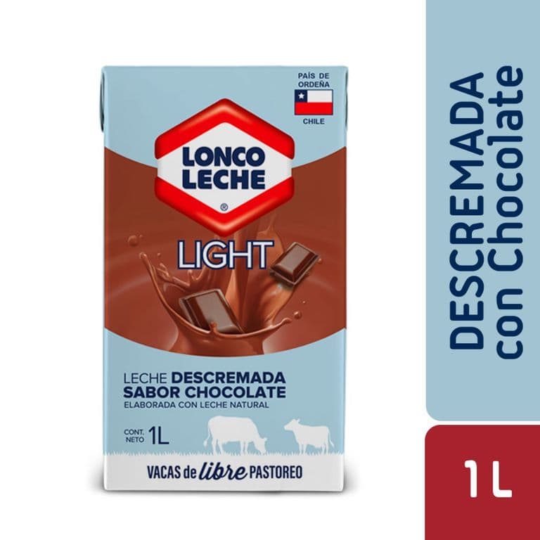 Leche Loncoleche Light Descremada Chocolate 1 L