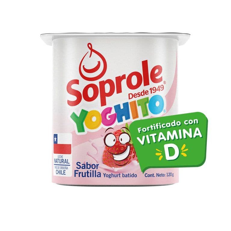 Yogurt Batido Soprole Frutilla 120 g