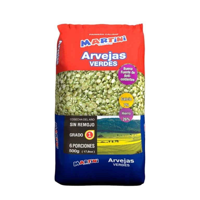 Arvejas Verdes Martini Bolsa 500 g