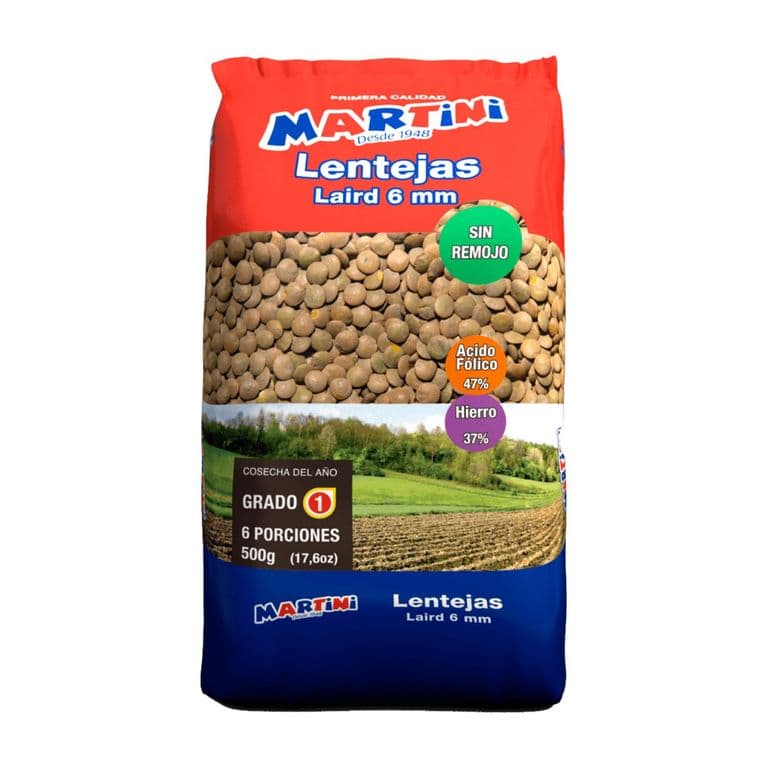 Lentejas Laird 6mm Grado 1 Martini 500 g