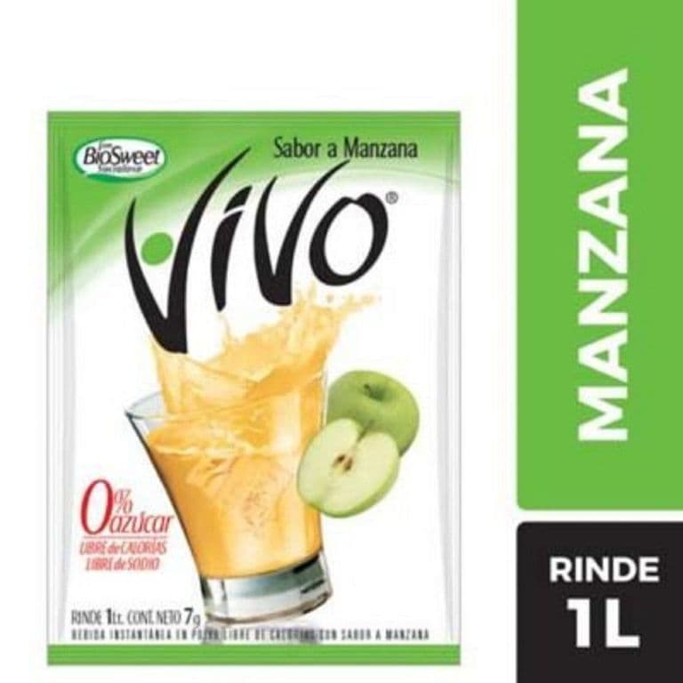 Jugo en Polvo Vivo Manzana 7 g