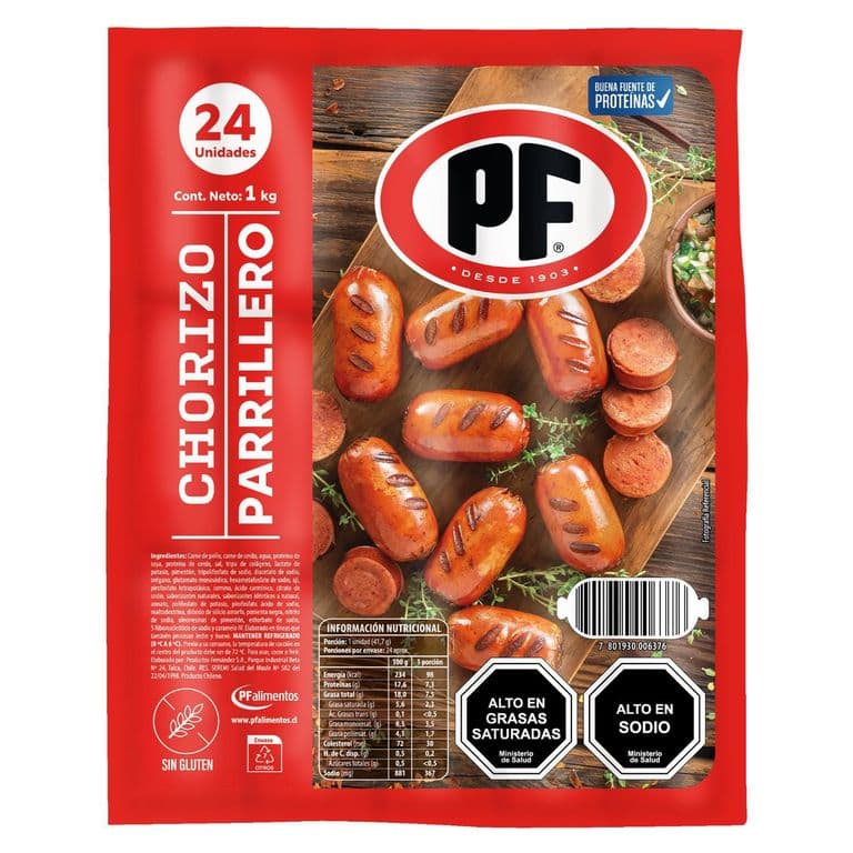 Chorizo Parrillero Al Vacío PF 1 Kg