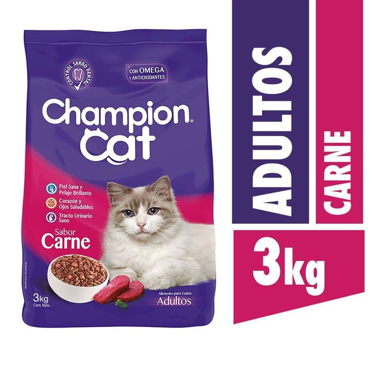 Alimento Gato Adulto Champion Cat Carne 3 kg