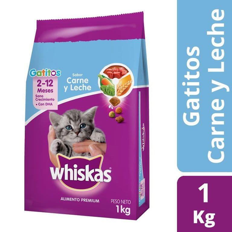 Alimento Gatito Whiskas Carne y Leche 1 kg