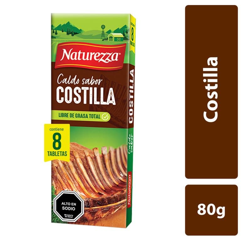 Caldo de Costilla Naturezza Tableta 8 un.