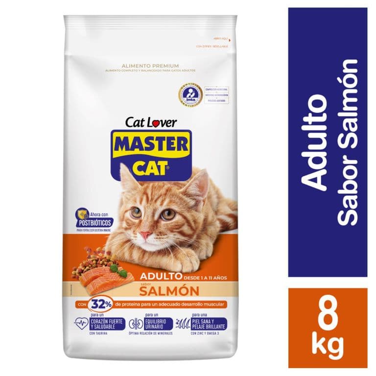 Alimento Gato Adulto Master Cat Salmón y Sardina 8 kg
