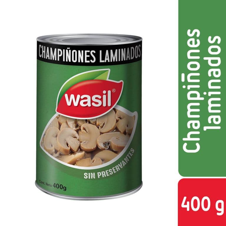 Champiñón Wasil Laminado 230 g drenado