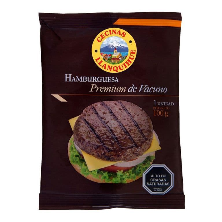 Hamburguesa de Vacuno Llanquihue 100 g