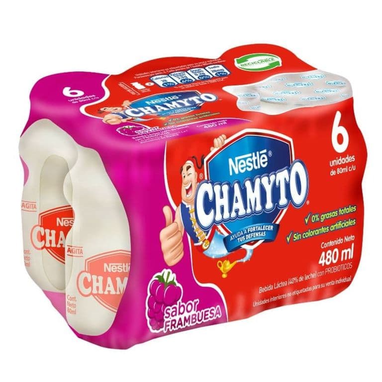 Pack Bebida Láctea Chamyto Sabor Frambuesa