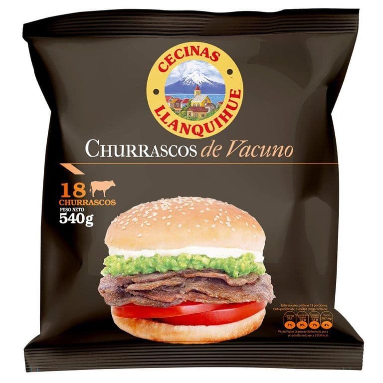 Churrasco Vacuno Llanquihue 540 g