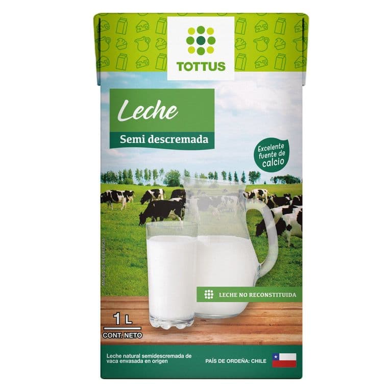 Leche Semidescremada Natural