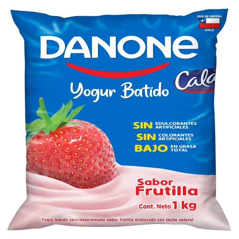 Yogurt Batido Calán Frutilla 1 kg