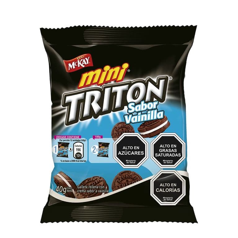 Galleta Mini Triton Sandwich Sabor Vainilla 40 g