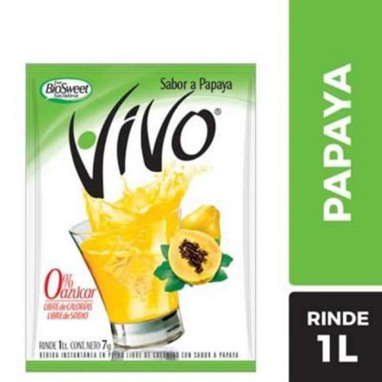 Bebida Instantánea En Polvo Sabor Papaya