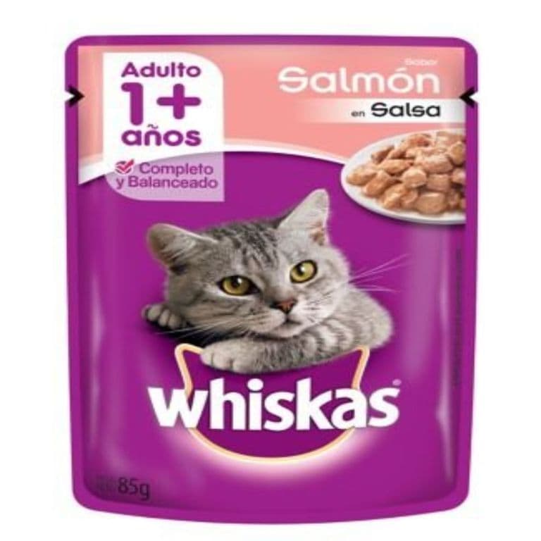 Alimento Húmedo Gato Adulto Whiskas Salsa Salmón 85 g