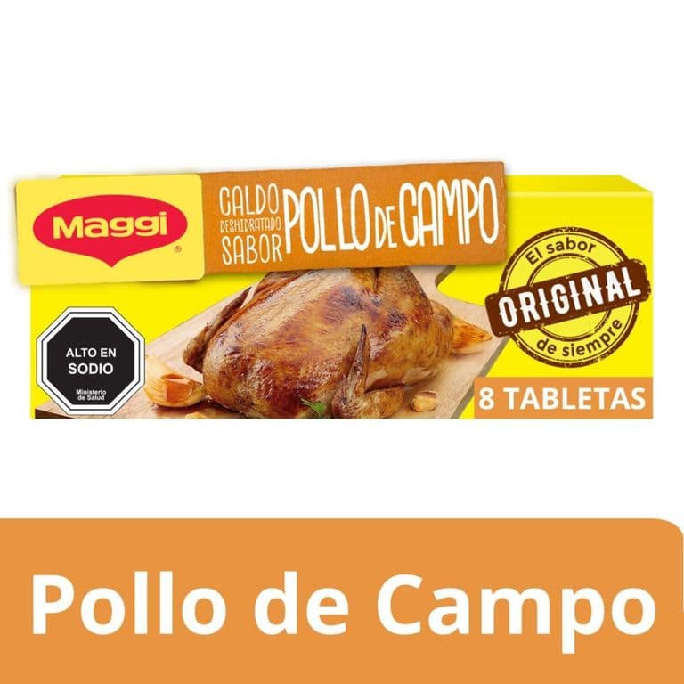 Caldo Maggi Sabor Pollo de Campo 80 g 8 Tabletas
