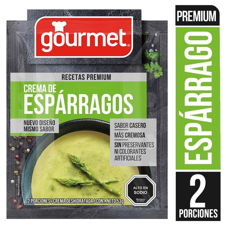 Crema de Espárragos Gourmet Receta Premium Sobre 53 g
