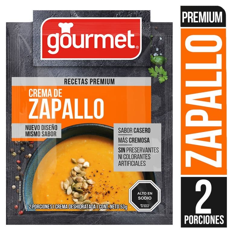 Crema de Zapallo Gourmet Receta Premium Sobre 53 g